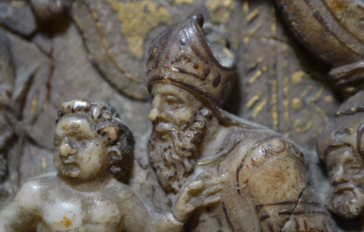 Plaque en albâtre. Circoncision du Christ. Flandres 16°siècle. 