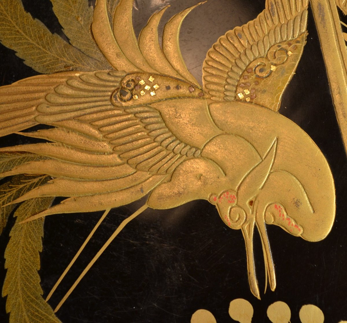 Boite en laque décorée de Phoenix. Japon Meiji-Taisho. -photo-5