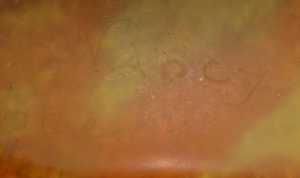 Tulipe en pâte de verre de Daum. France début 20°siècle. -photo-4