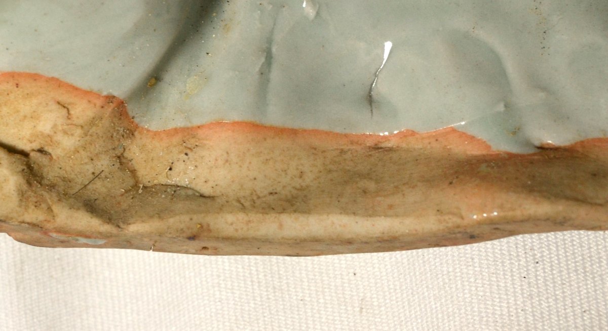 The Poet Kakinomoto In Celadon Porcelain By Kamesuke. Hyogo Region, Japan, Circa 1800.   -photo-8