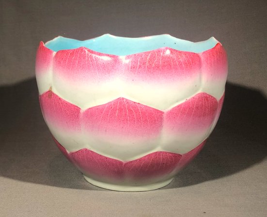 Bols-Lotus en porcelaine de Chine, émaillée famille rose. Marque Daoguang et Tongzhi.-photo-3