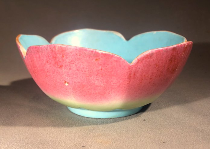 Bols-Lotus en porcelaine de Chine, émaillée famille rose. Marque Daoguang et Tongzhi.-photo-4