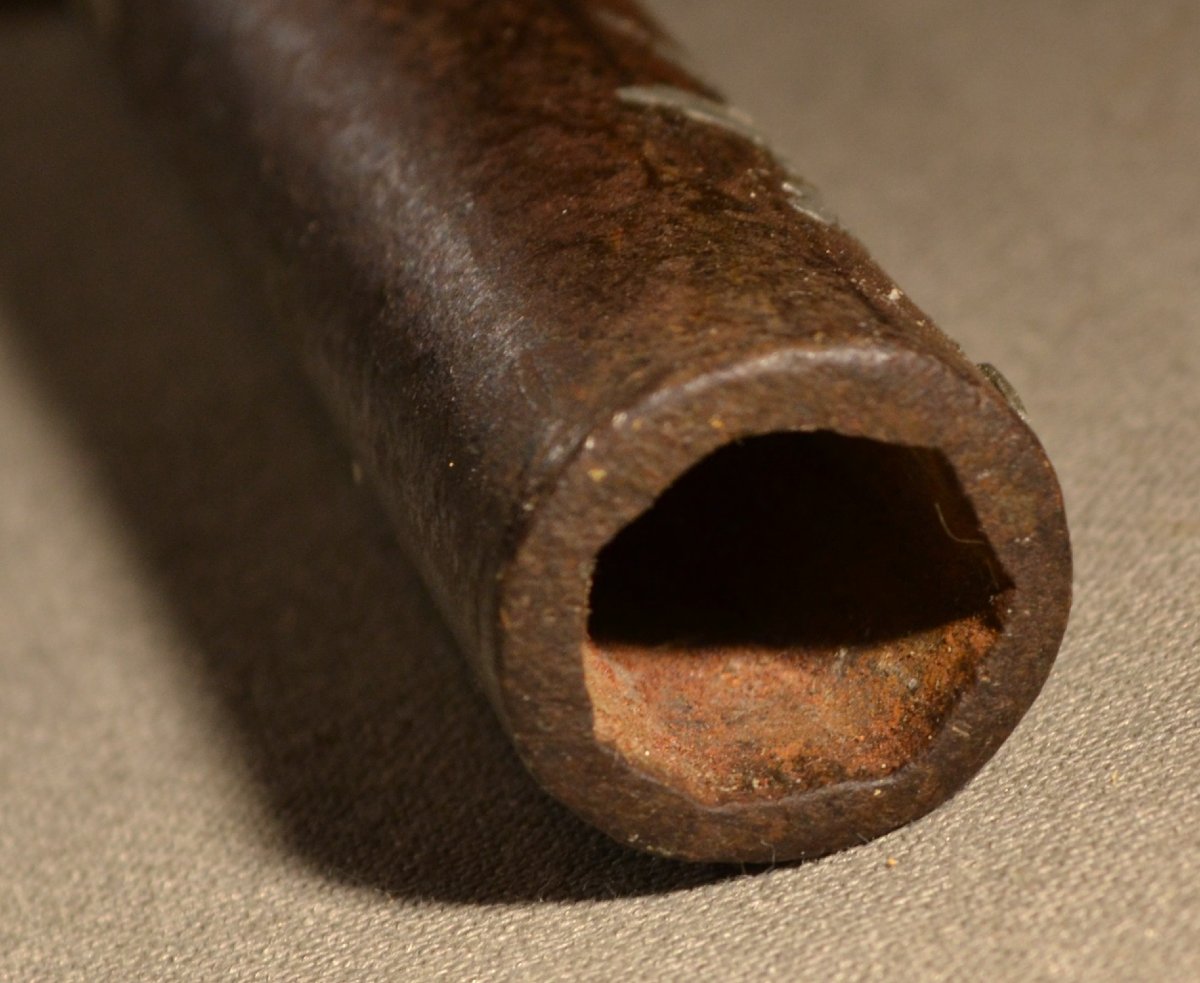 Fusil à silex incrusté d'argent. Empire Ottoman vers 1800. -photo-6