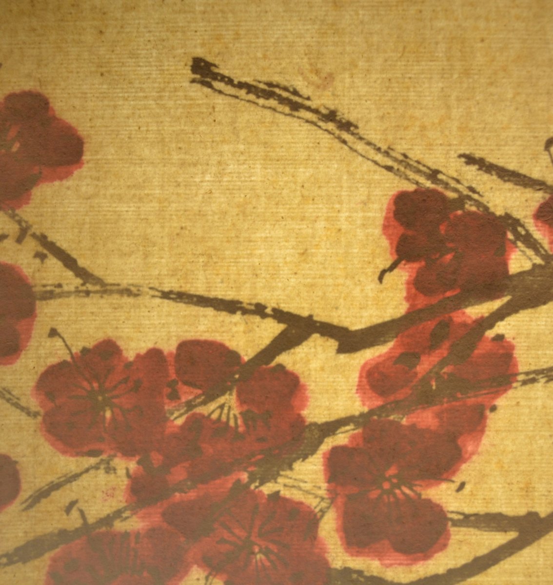 Collotype de Qi Baishi sur papier vergé. Chine période République.-photo-4