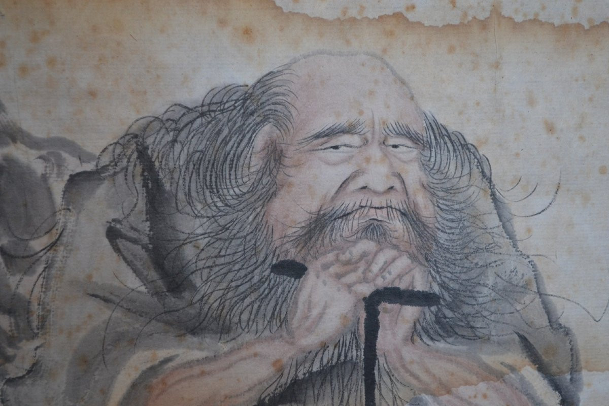 Taoist Watercolor On Paper. Li Tieguai. Qing Dynasty China. -photo-6