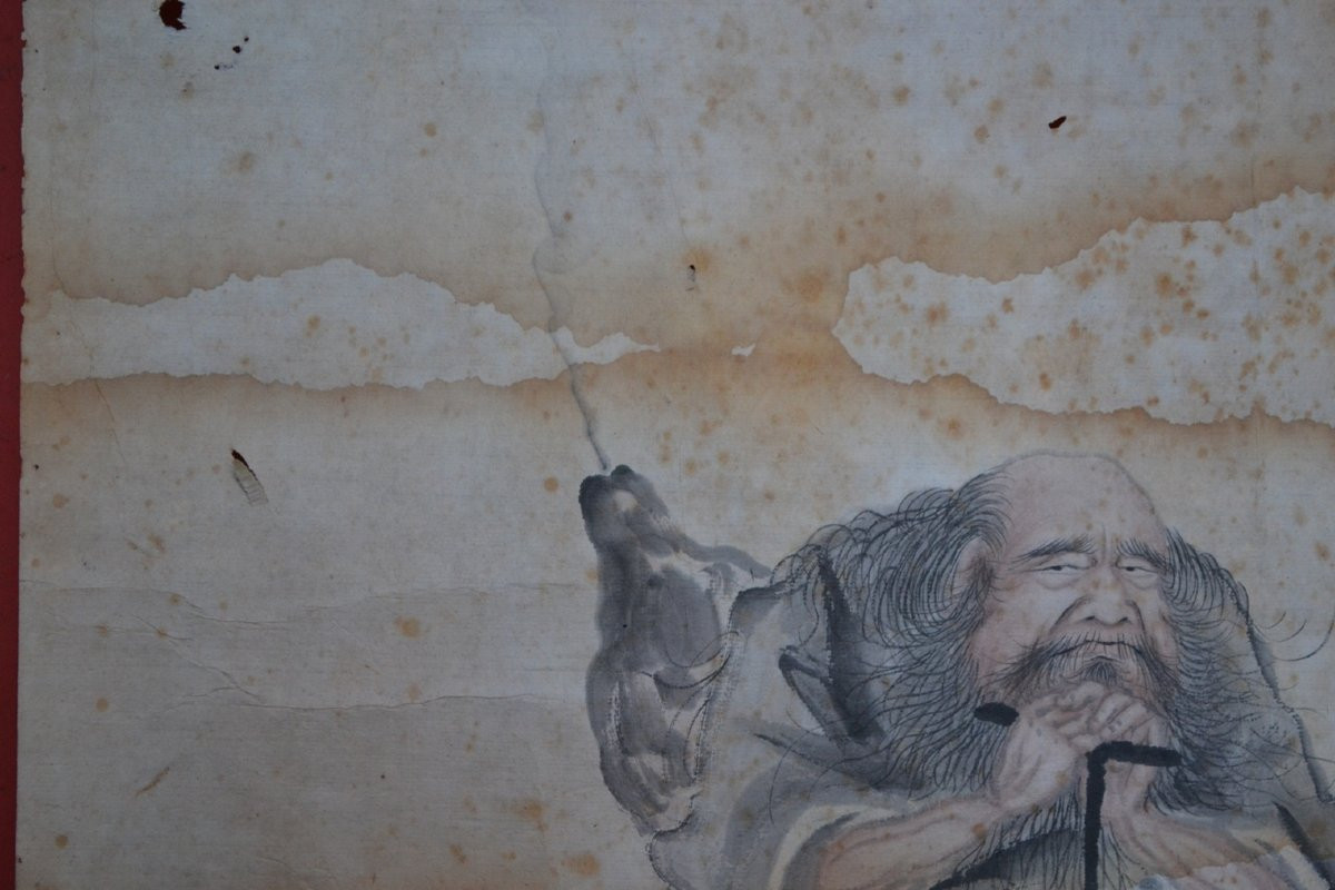Taoist Watercolor On Paper. Li Tieguai. Qing Dynasty China. -photo-7