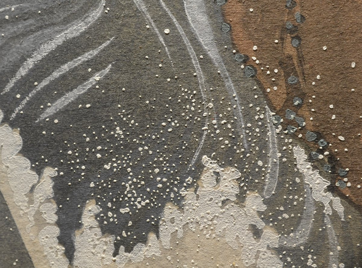 Japanese Woodblock Print "the Rock Of The Spouses". Meiji Period. -photo-3