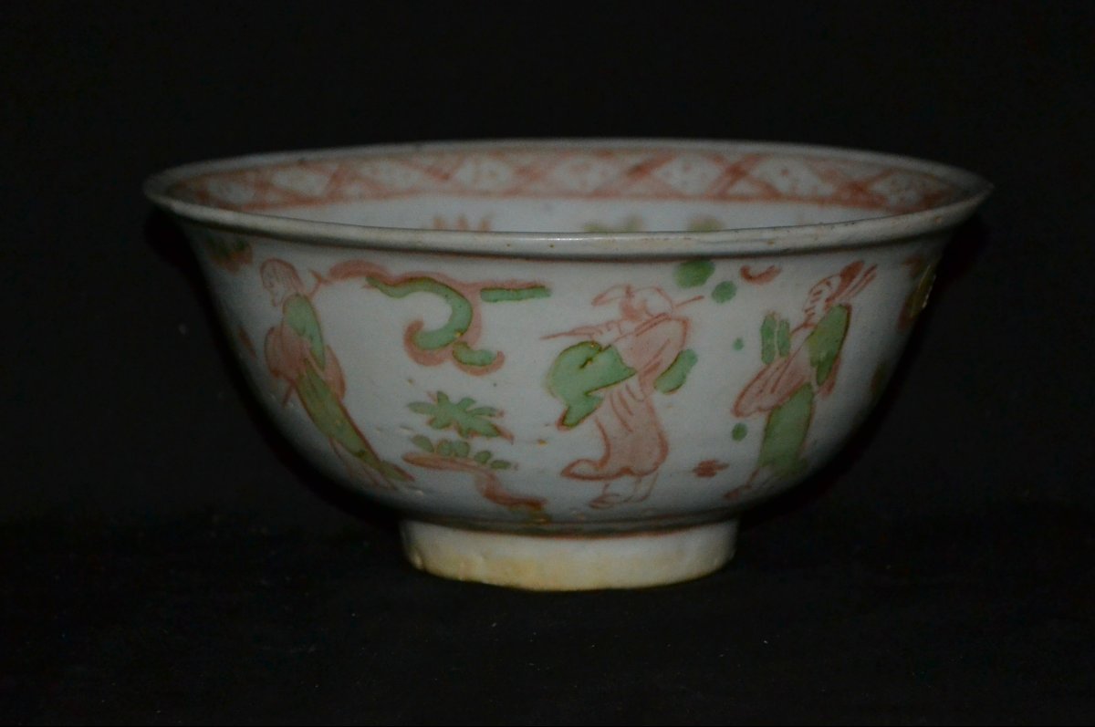 Enamelled Porcelain Bowl. China, 16th Century.-photo-2
