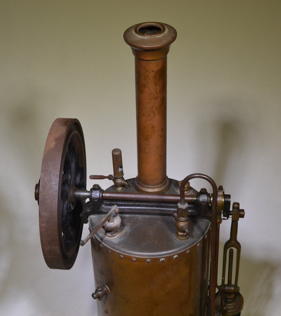 Study Steam Engine By Bouffard. Paris, Late 19th Century.-photo-3
