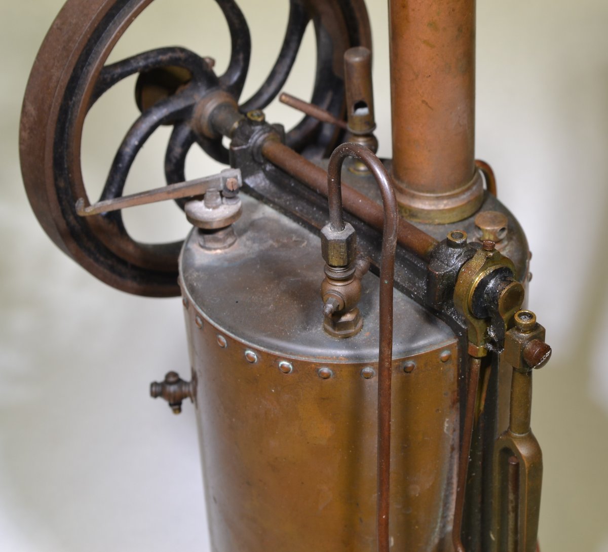 Study Steam Engine By Bouffard. Paris, Late 19th Century.-photo-4