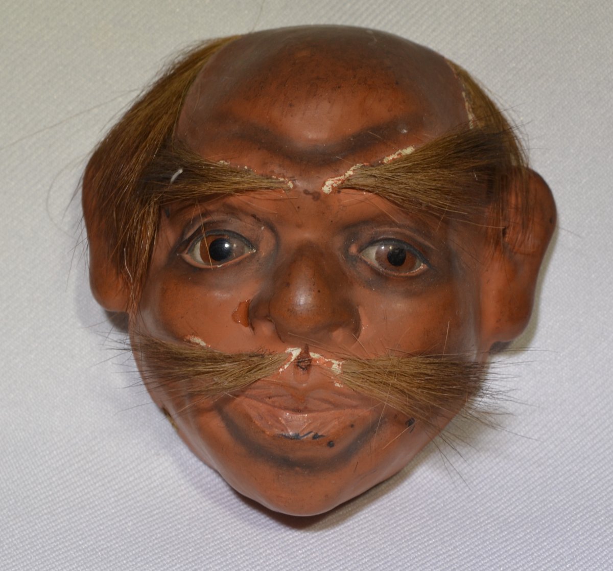 Collection Of 6 Miniature Noh Theatre Masks. Japan Meiji Period Late 19th Century. -photo-2