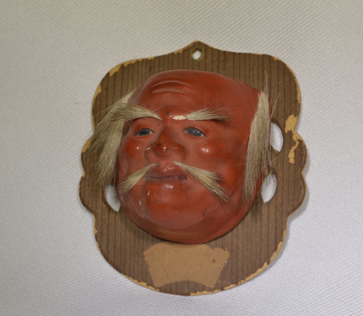 Collection Of 6 Miniature Noh Theatre Masks. Japan Meiji Period Late 19th Century. -photo-6