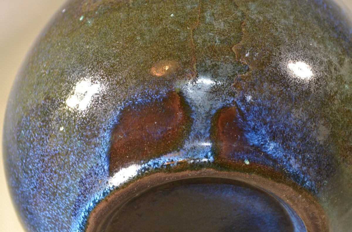 Stoneware Vase From Guangdong. China, Qing Dynasty.  -photo-4