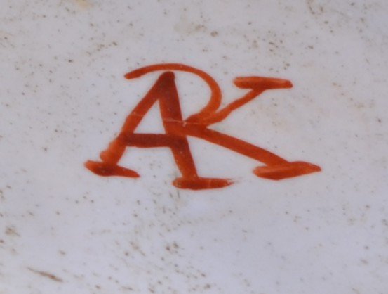 Pair Of Covered Earthenware Vases. Holland, 18th Century, Delft. Apk Mark. -photo-5