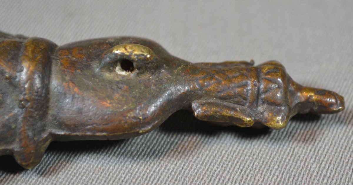 Bouddha-pendentif en bronze. Sud-est asiatique. Laos Cambodge 15°-16° siècle.-photo-5