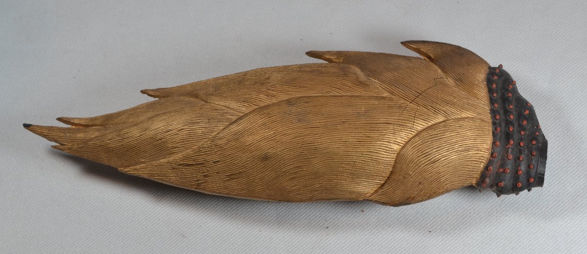 Bamboo Shoot In Gold Ink. China, Qing Period, 18th-19th Century. -photo-3