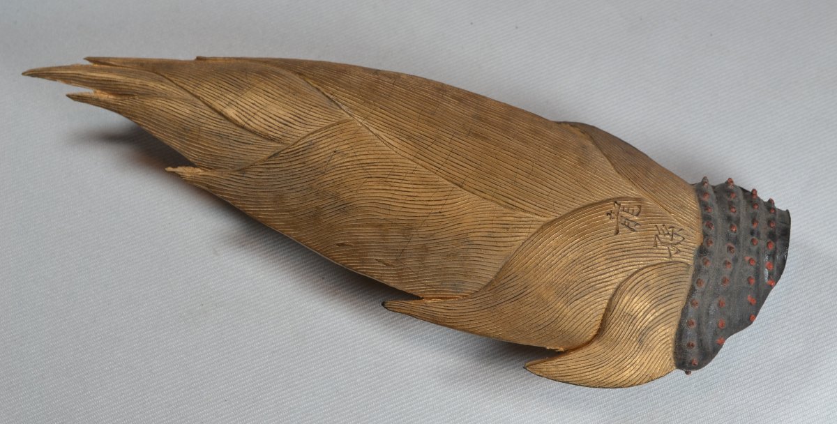 Bamboo Shoot In Gold Ink. China, Qing Period, 18th-19th Century. -photo-4