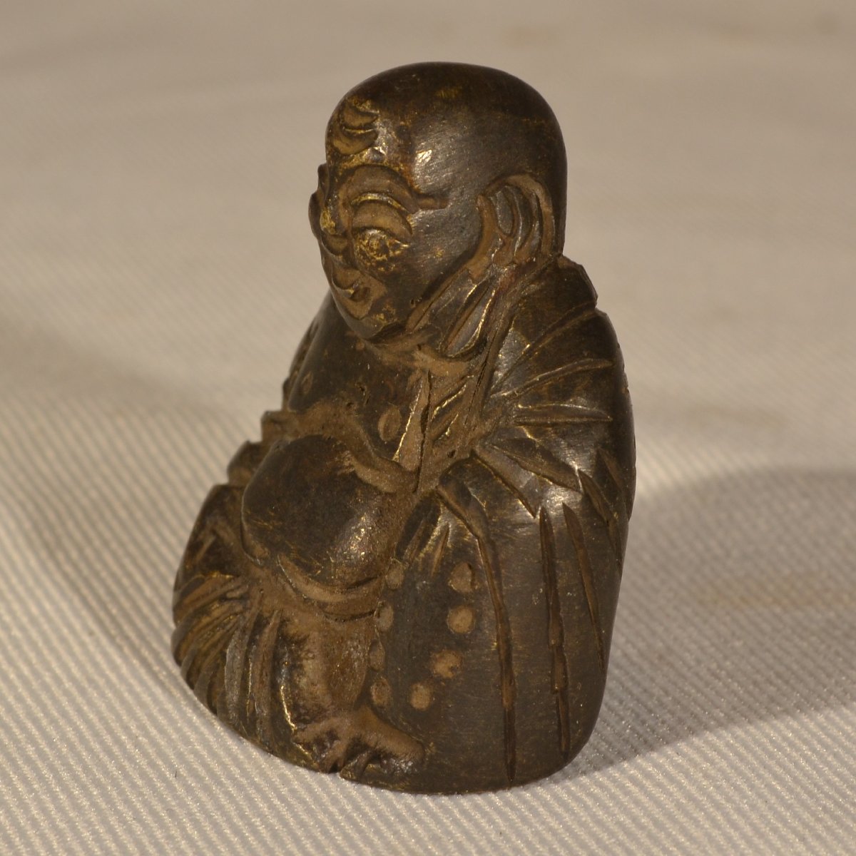 Set Of 5 Bronze Weights Depicting Buddha. China Or Vietnam, 19th Century Or Earlier.-photo-4