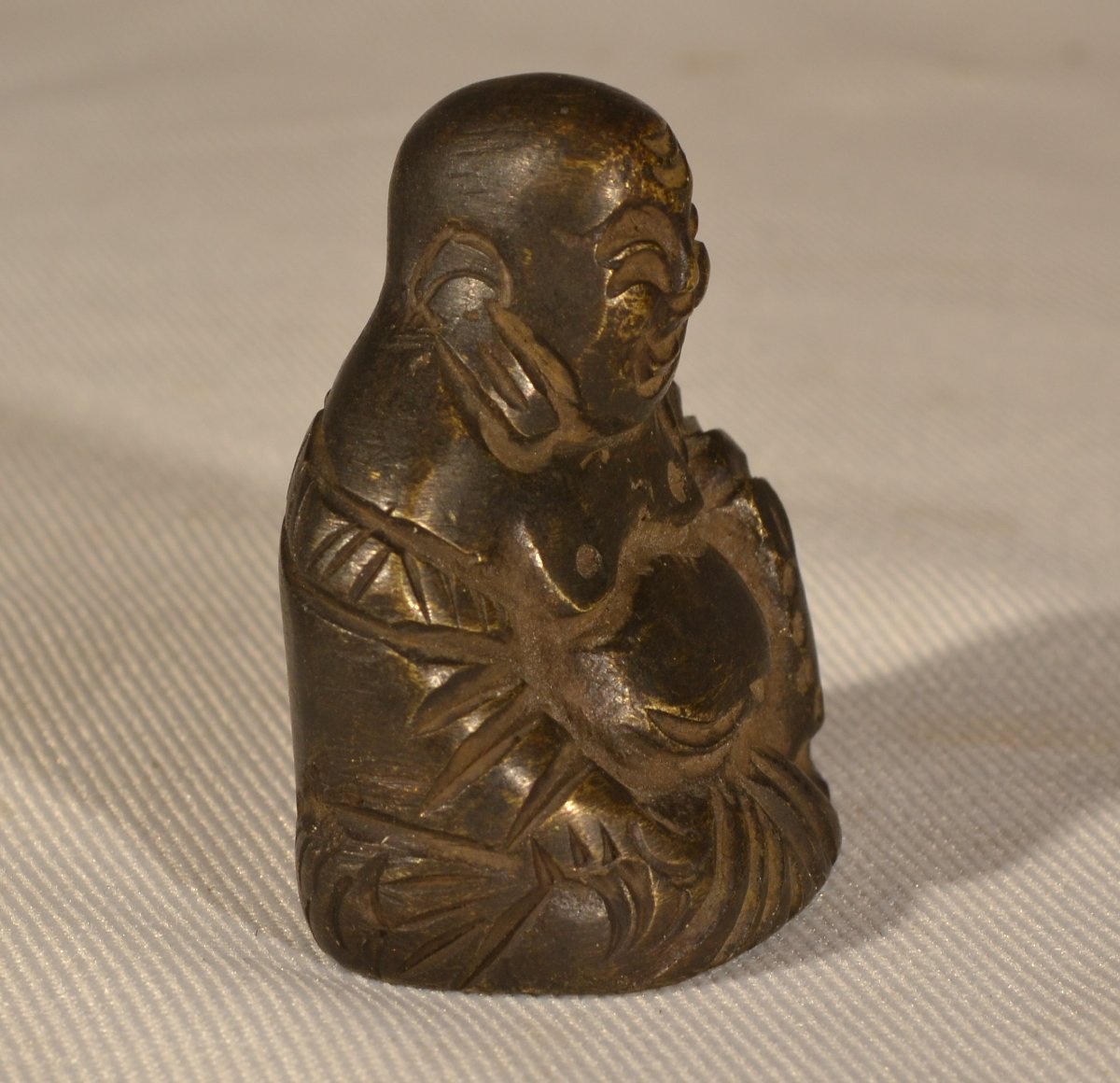 Set Of 5 Bronze Weights Depicting Buddha. China Or Vietnam, 19th Century Or Earlier.-photo-5