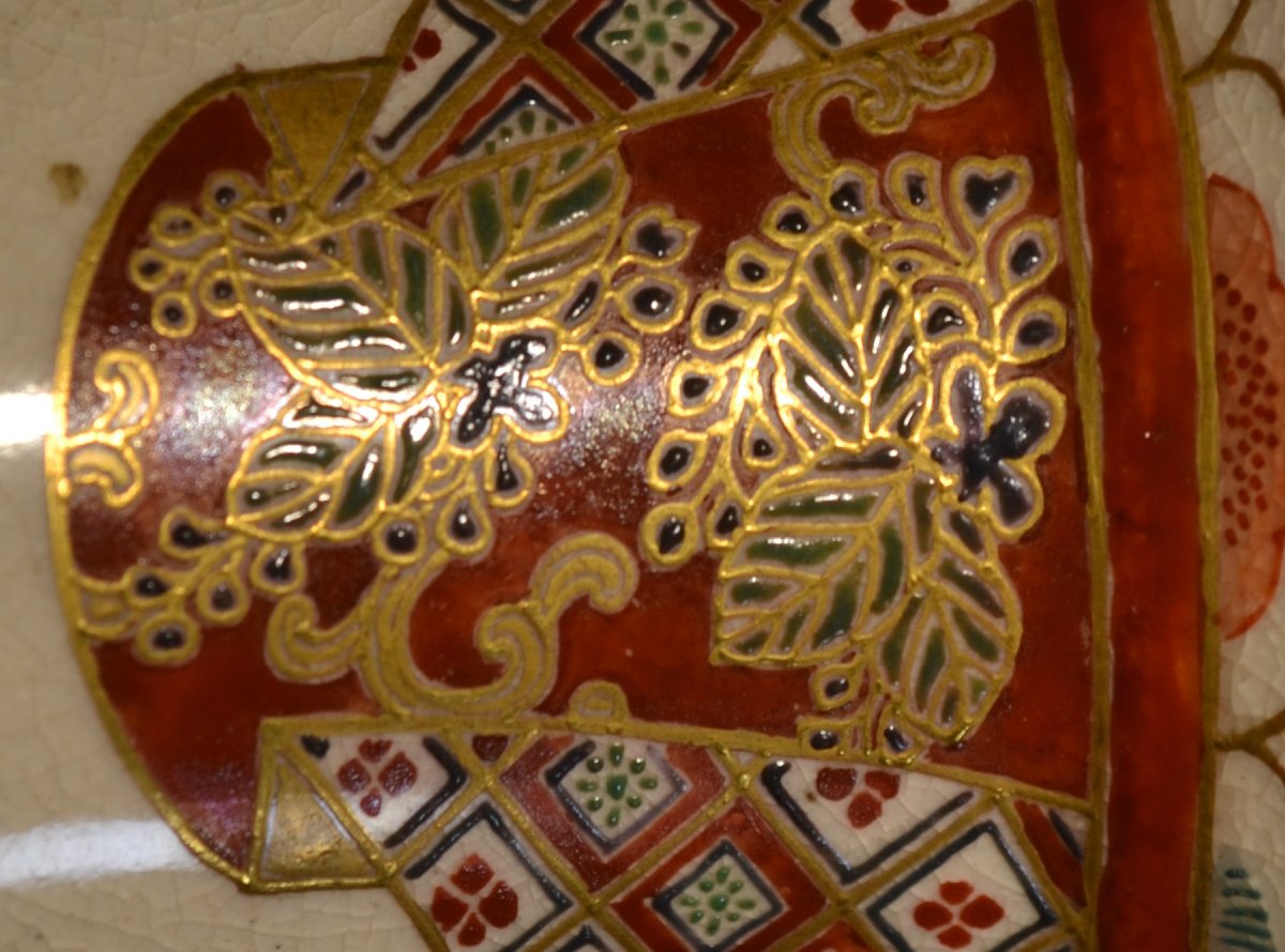 Vase en faïence de Satsuma. Japon Période Meiji vers 1900.-photo-7