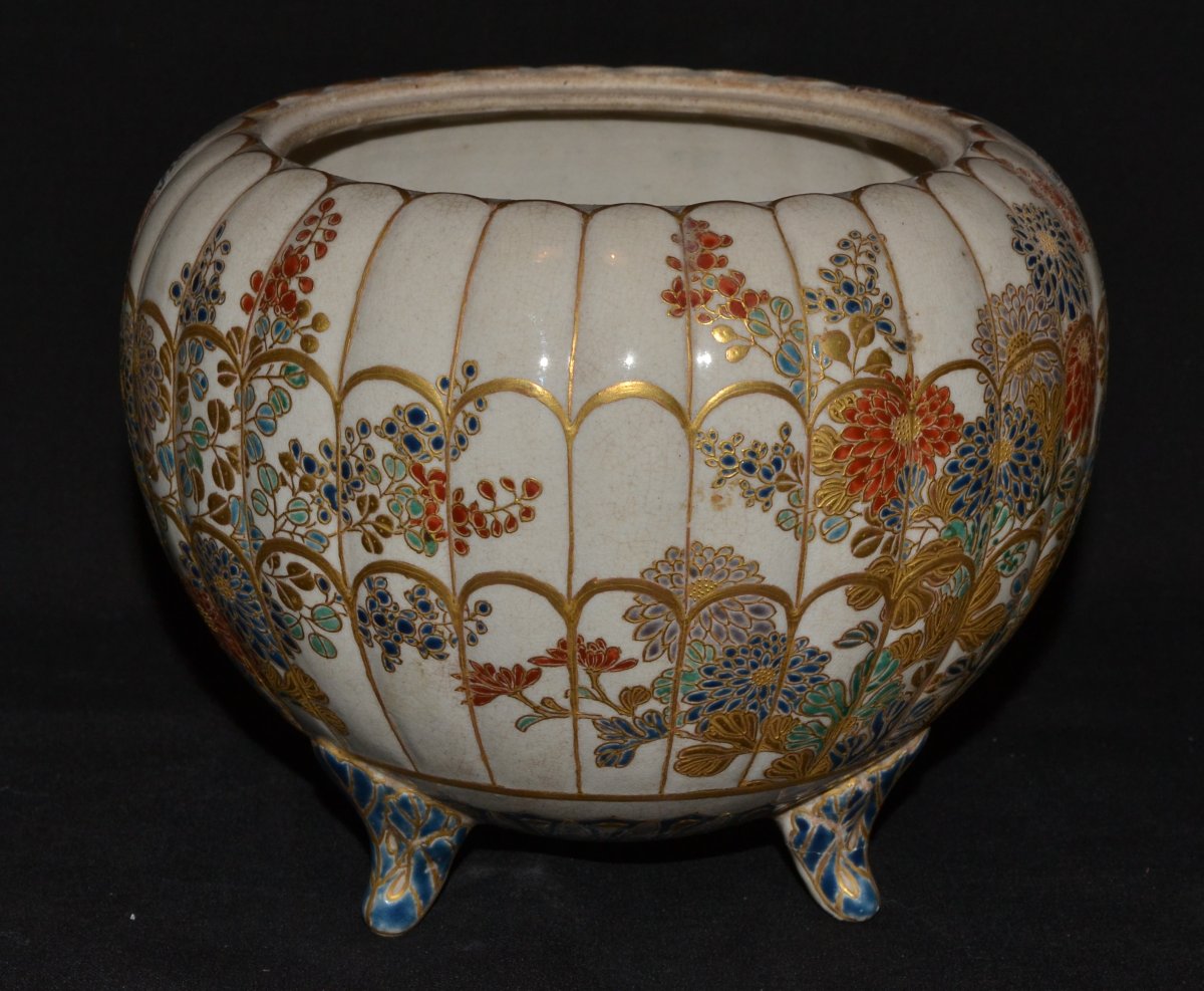 Collection de 14 faïences de Satsuma. Japon Edo et Meiji vers 1900. -photo-2