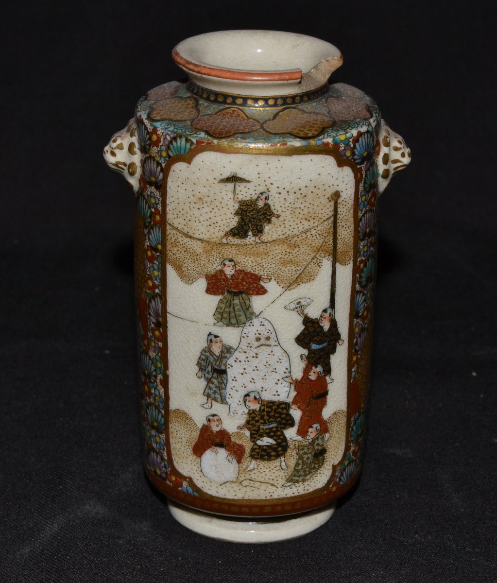 Collection de 14 faïences de Satsuma. Japon Edo et Meiji vers 1900. -photo-4