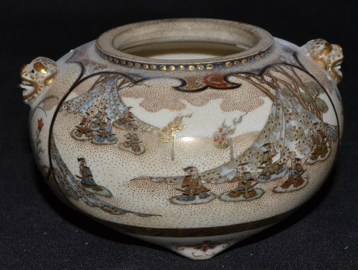 Collection de 14 faïences de Satsuma. Japon Edo et Meiji vers 1900. -photo-3