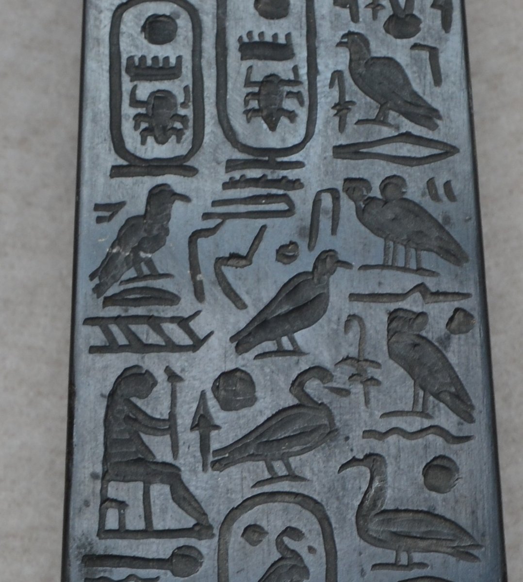 Carved Black Stone Obelisk. Engraved Text In Latin. Europe 19th Century Or Earlier.-photo-5
