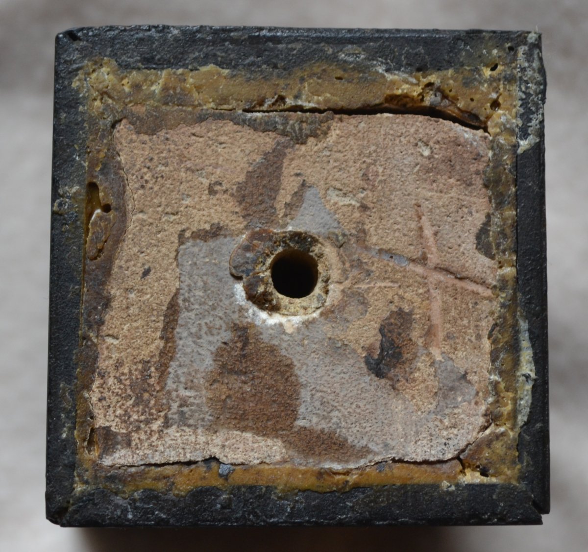 Carved Black Stone Obelisk. Engraved Text In Latin. Europe 19th Century Or Earlier.-photo-6