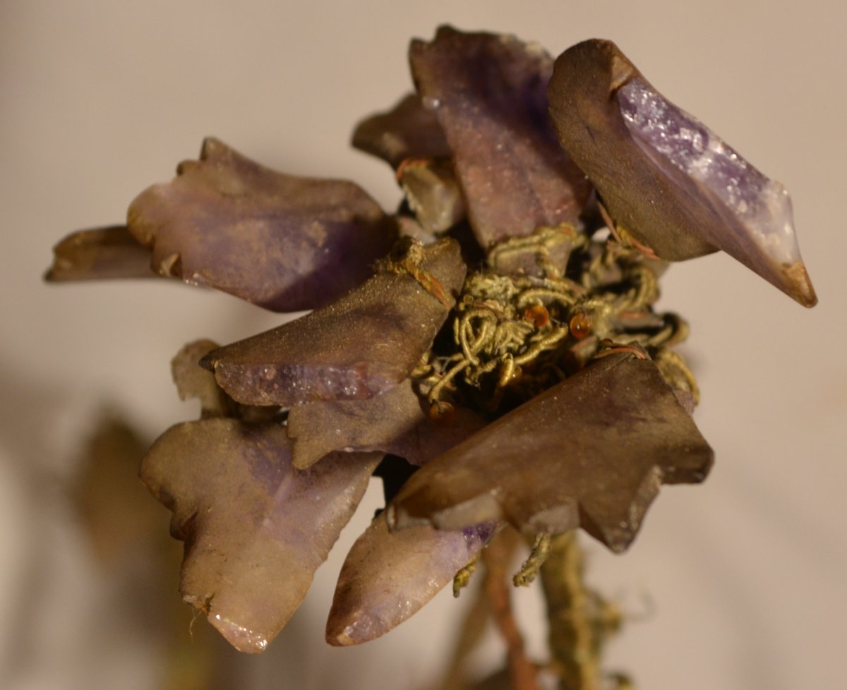 Bouquet Of Flowers In Jade And Agate. China Qing Dynasty.-photo-4