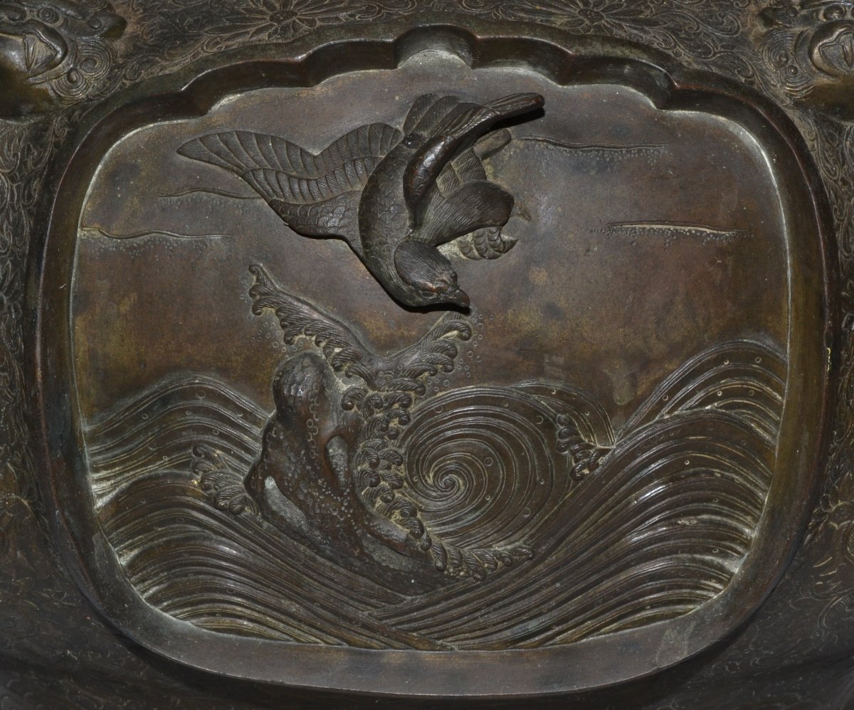 Bronze Incense Burner. Japan, Meiji Period, Late 19th Century.-photo-2