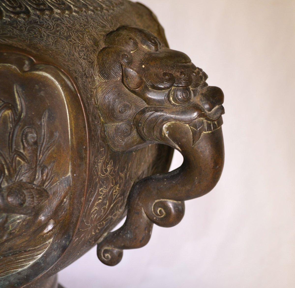 Bronze Incense Burner. Japan, Meiji Period, Late 19th Century.-photo-3