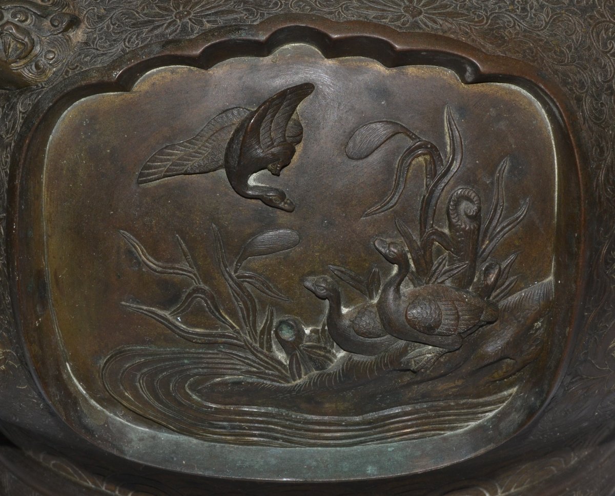 Bronze Incense Burner. Japan, Meiji Period, Late 19th Century.-photo-1