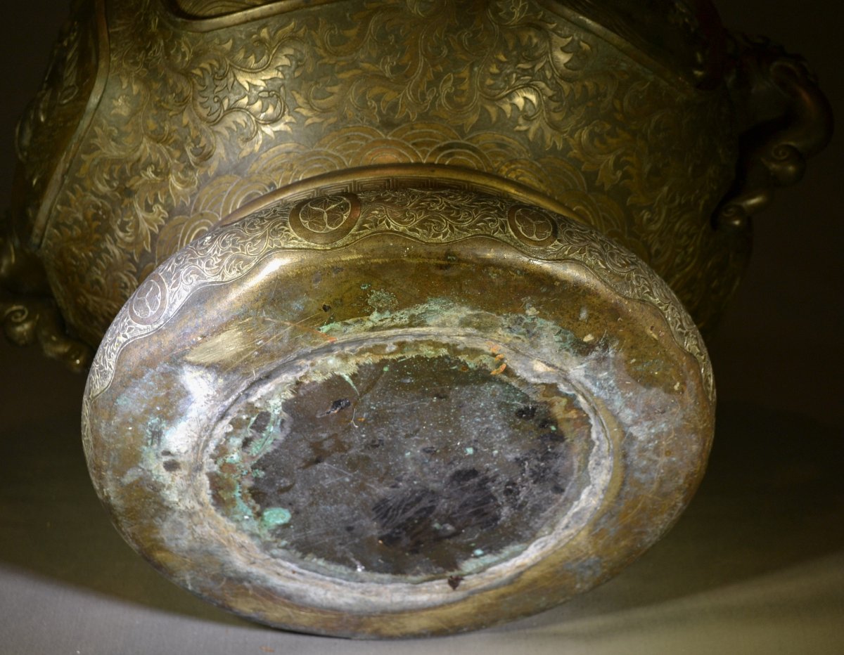 Bronze Incense Burner. Japan, Meiji Period, Late 19th Century.-photo-8