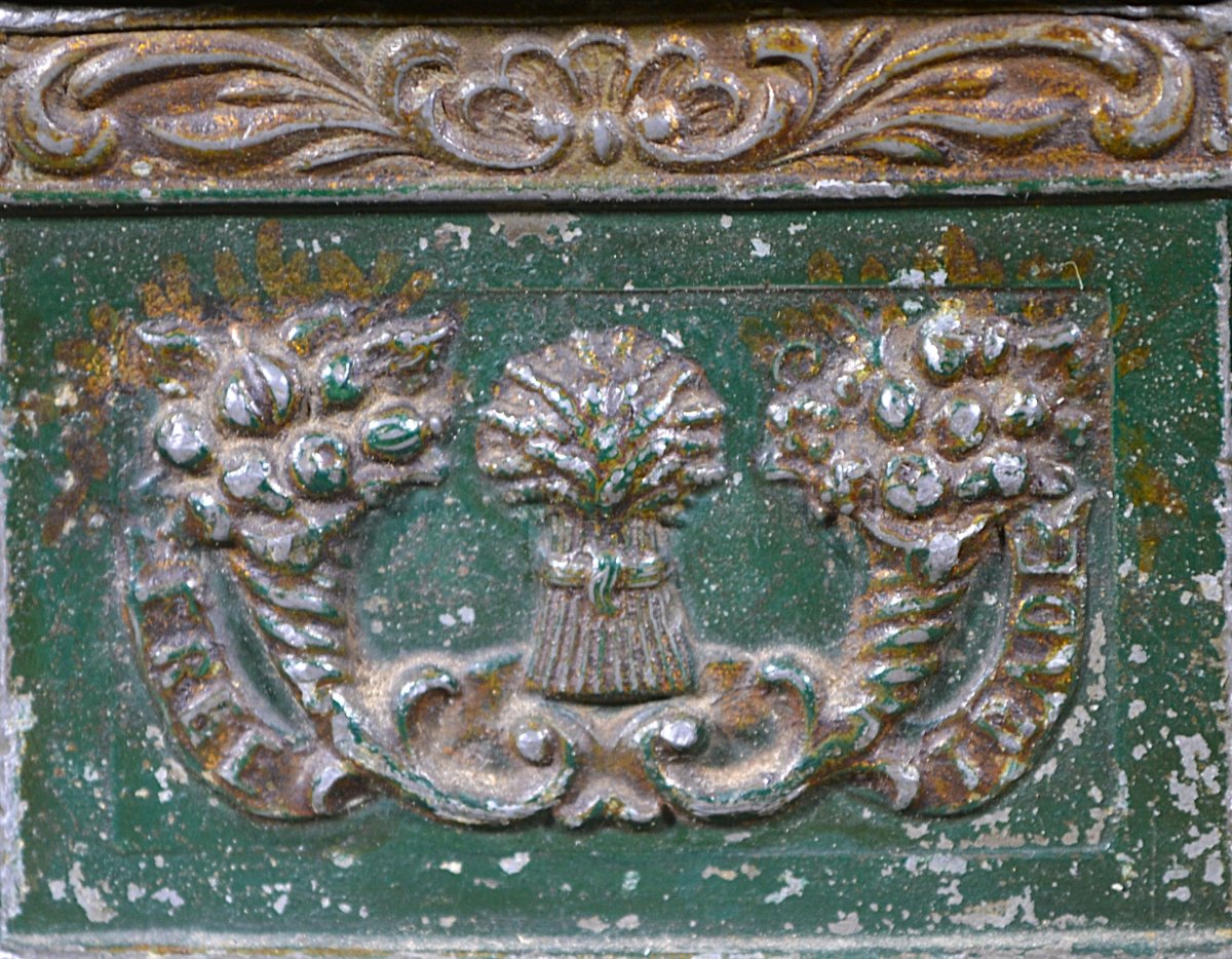 Pewter Marine Box Decorated With Boats And Cornucopias. England Circa 1800.-photo-4