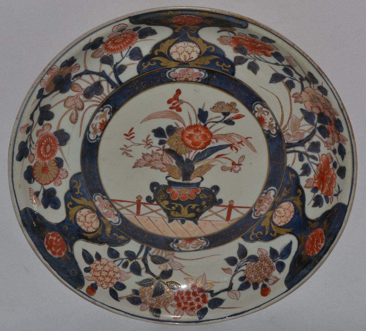 Arita Porcelain Dish In The Imari Style. Japan Late 17th Century.-photo-6