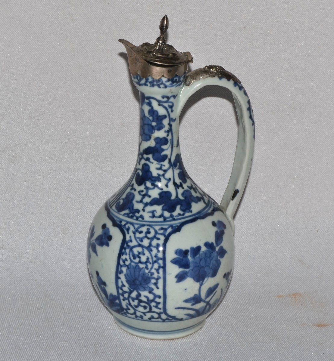 Japanese Porcelain Tokkuri. European Frame. Arita 17th Century.-photo-3