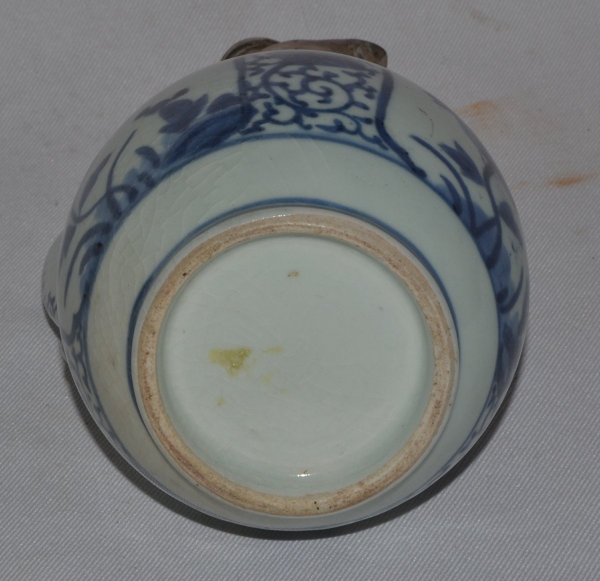 Japanese Porcelain Tokkuri. European Frame. Arita 17th Century.-photo-4