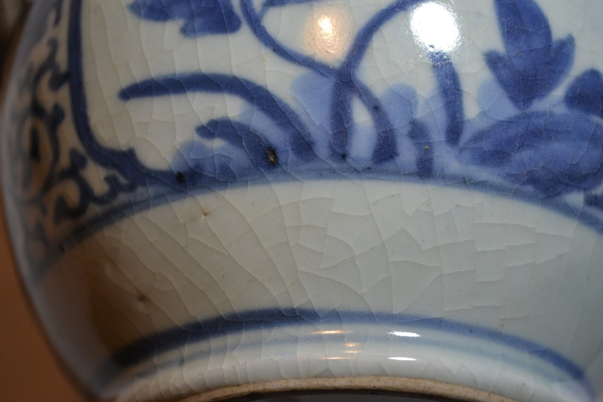 Japanese Porcelain Tokkuri. European Frame. Arita 17th Century.-photo-4