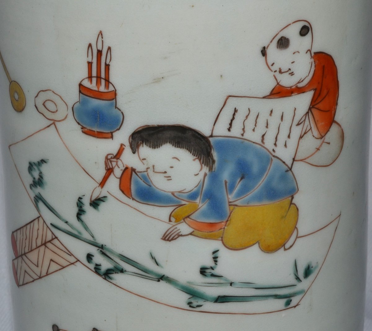 Vase en porcelaine. Fours de Kakiemon. Japon 19° siècle. -photo-5