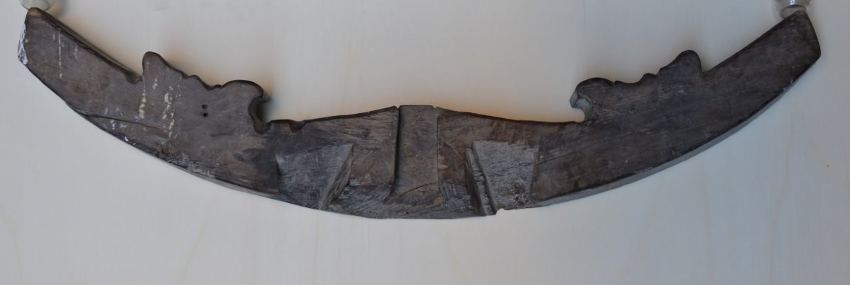 Wooden Piece Carved With Dragons. China, Ming Period Or Earlier.  -photo-4