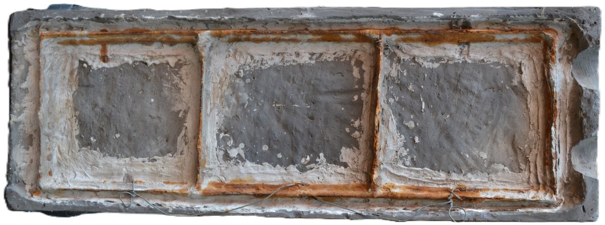 Plaque en terre cuite gravée d'animaux. Chine époque Han.  1° siècle avant JC.-photo-1