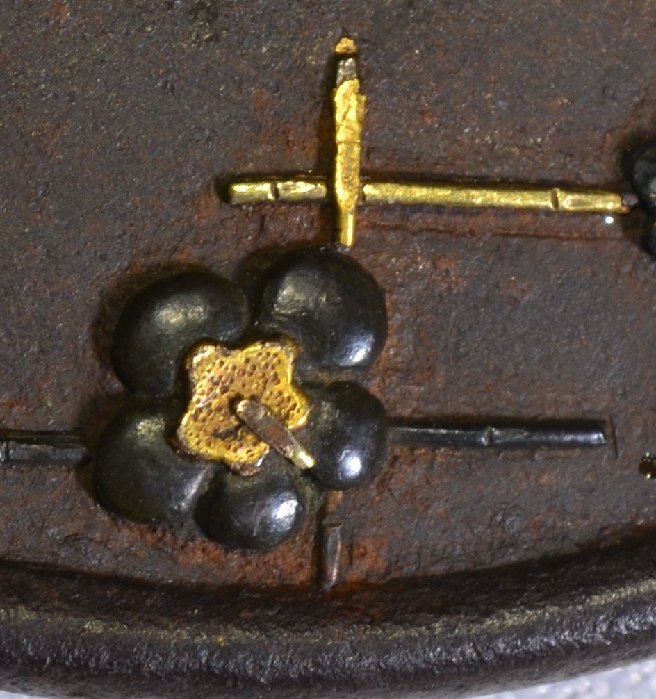 Iron Tsuba With Openwork (sukashi) And Inlaid Decoration. Edo Period, Japan. Anonymous. -photo-1