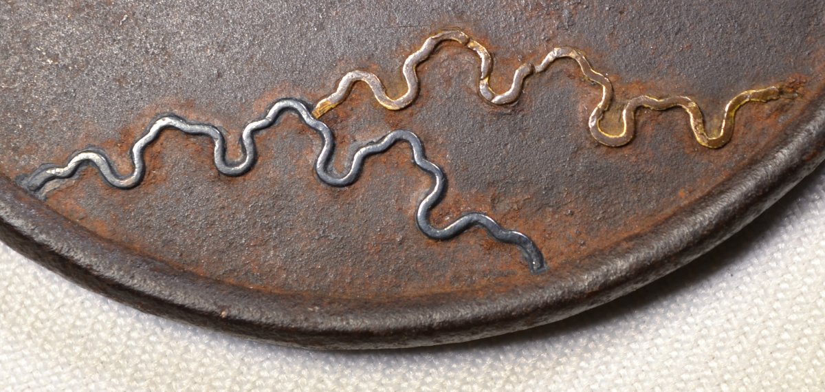 Iron Tsuba With Openwork (sukashi) And Inlaid Decoration. Edo Period, Japan. Anonymous. -photo-7