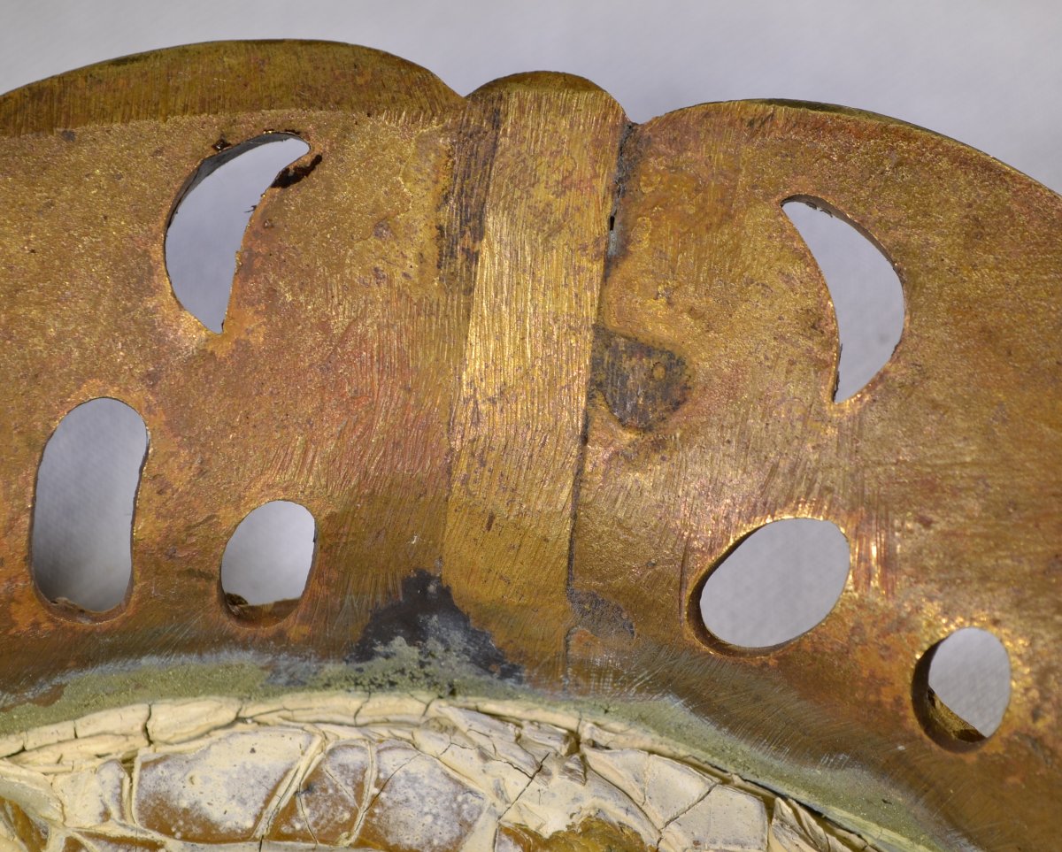 Bronze Base Cast Using The Lost-wax Method, Gilded With Mercury. Louis XV Rocaille Style. -photo-4