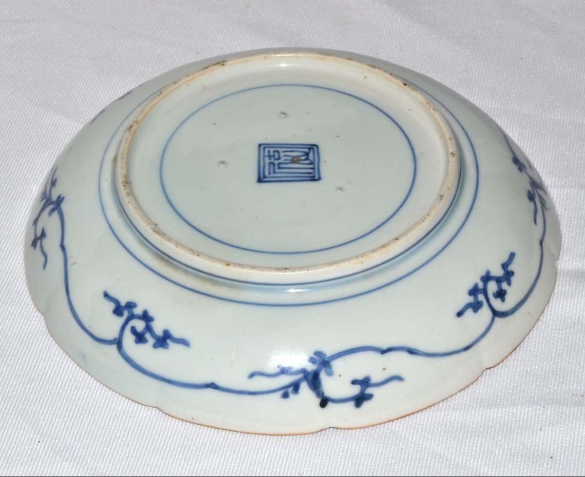 Pair Of Arita Porcelain Plates. Medallion Design. Japan, 17th Century. -photo-2