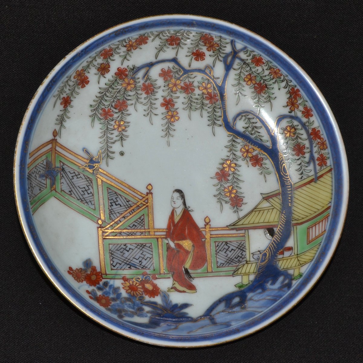 Imari-style Porcelain Tea Bowl And Saucer. Arita, 17th Century. -photo-4