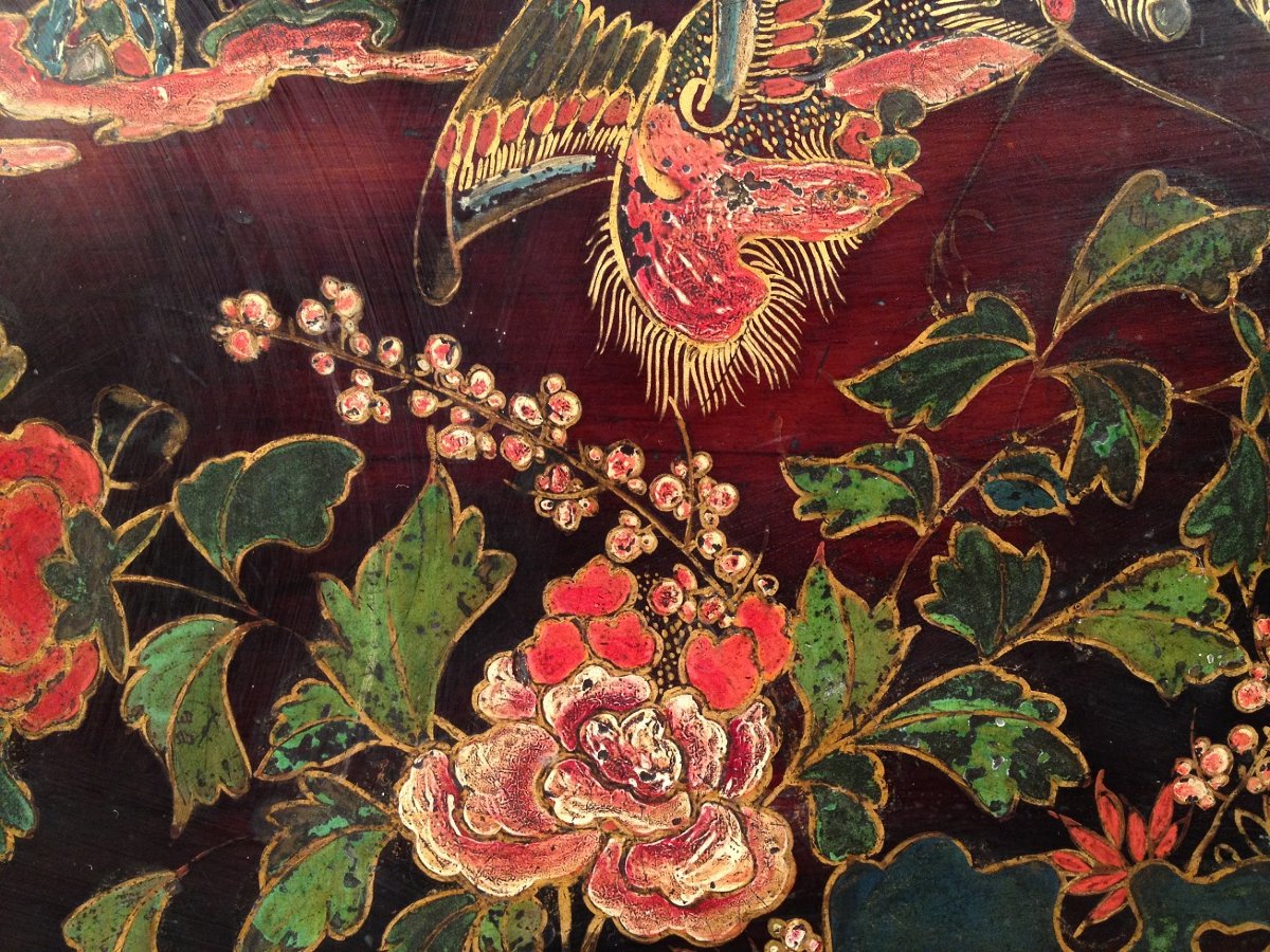 Lacquered Wooden Chest In The Namban Style. Japan, 17th Century. Early Edo Period.-photo-3