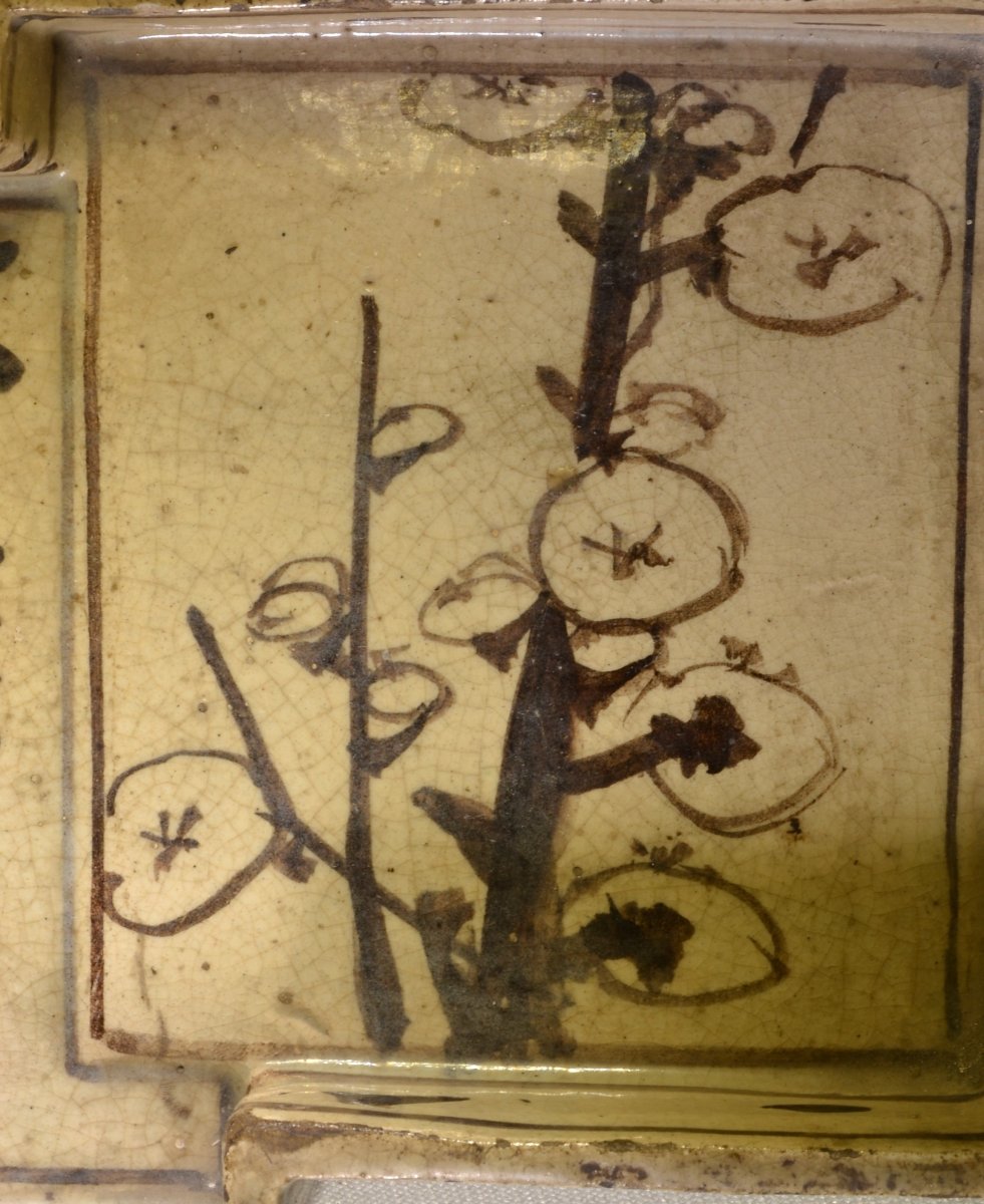 Glazed Stoneware Dish By Ogata Kenzan. Japan, Early 18th Century. -photo-2