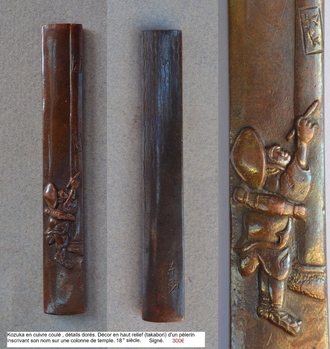 Collection Of 8 Kozuka. Asia. Japan: Goto School And Others, 17th–18th Centuries.-photo-3
